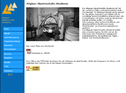 Homepage Allgaeuer Alpwirtschafts Akademie Immenstadt